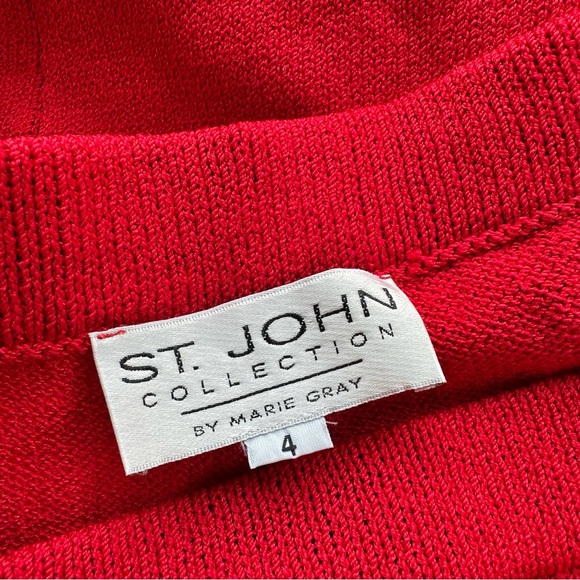 ST JOHN Collection Santana Knit Straight Leg Pants - Picture 6 of 7